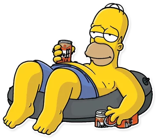 🍺 Стикер «Homer Simpson» для Telegram