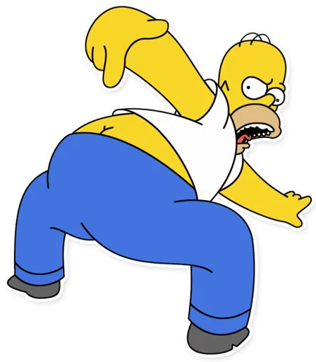 😤 Стикер «Homer Simpson» для Telegram