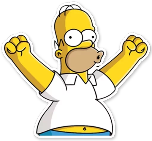 Стикерпак Homer Simpson для Telegram