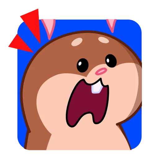 🤩 Стикер «Хомяк» для Telegram