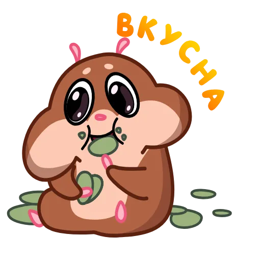 🤩 Стикер «Хомяк» для Telegram