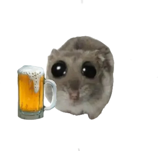 🥺 Стикер «sad hamster» для Telegram