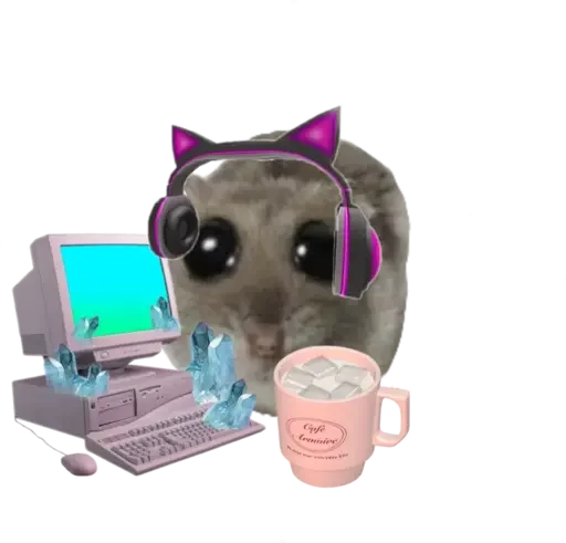 🥺 Стикер «sad hamster» для Telegram