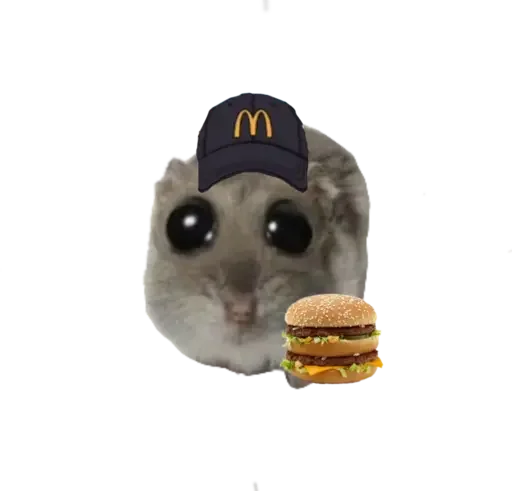 🥺 Стикер «sad hamster» для Telegram