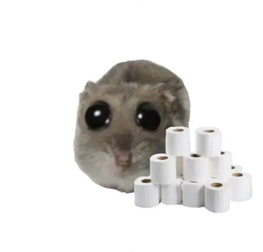 🥺 Стикер «sad hamster» для Telegram