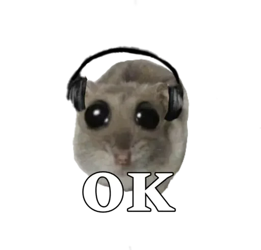 🆗 Стикер «sad hamster» для Telegram