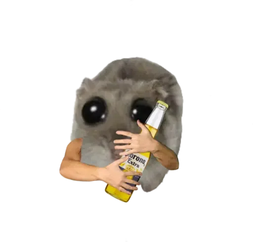 🥺 Стикер «sad hamster» для Telegram