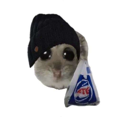 🥺 Стикер «sad hamster» для Telegram