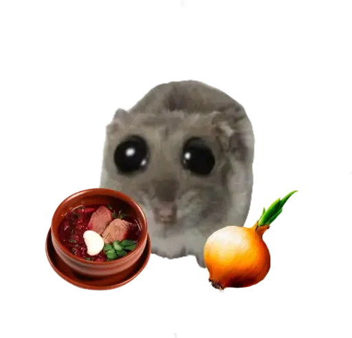 🥺 Стикер «sad hamster» для Telegram