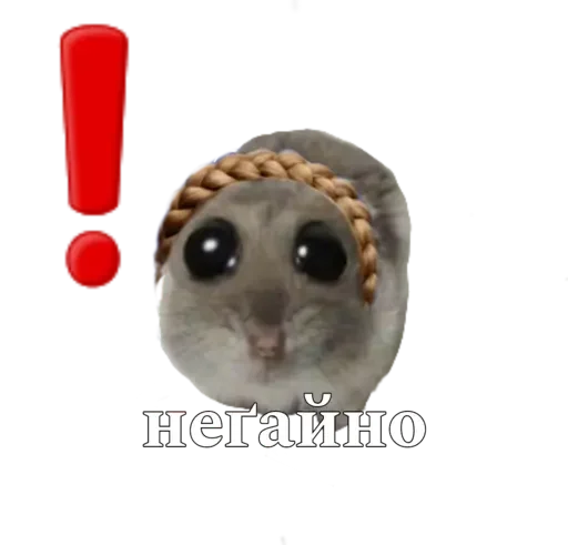 🥺 Стикер «sad hamster» для Telegram
