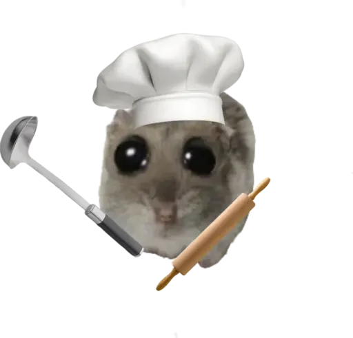 🧑‍🍳 Стикер «sad hamster» для Telegram