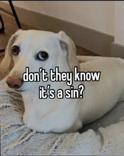 ✝ Стикер «homophobic dog» для Telegram