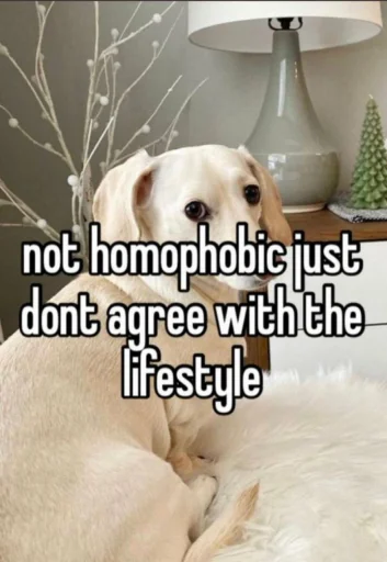 😅 Стикер «homophobic dog» для Telegram