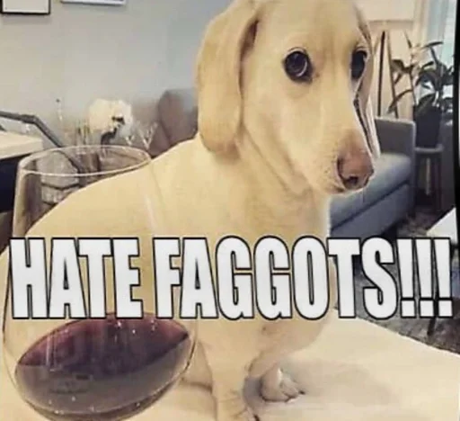 ‼️ Стикер «homophobic dog» для Telegram