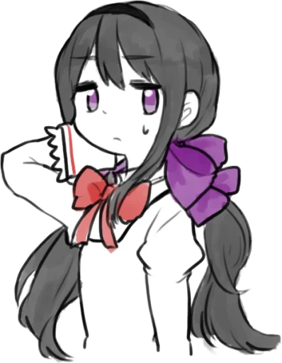 😥 Стикер «Homura Akemi» для Telegram
