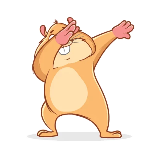 🕺 Стикер «Хомячок» для Telegram