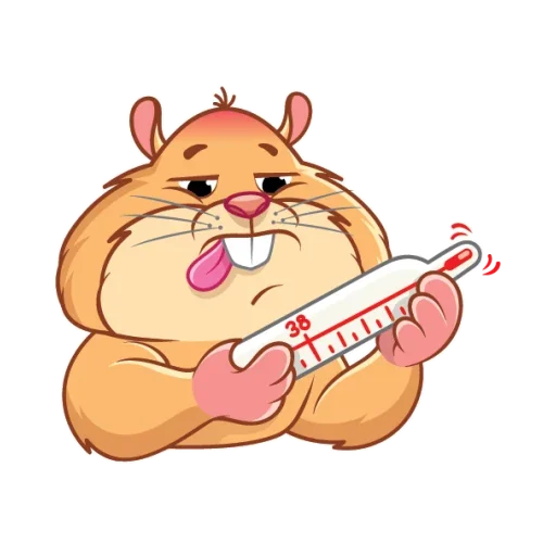 🤒 Стикер «Хомячок» для Telegram