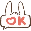 👌 Эмодзи «Hondoni bunny» для Telegram