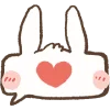 ❤️ Эмодзи «Hondoni bunny» для Telegram