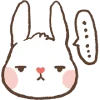 😑 Эмодзи «Hondoni bunny» для Telegram