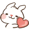 ❤️ Эмодзи «Hondoni bunny» для Telegram
