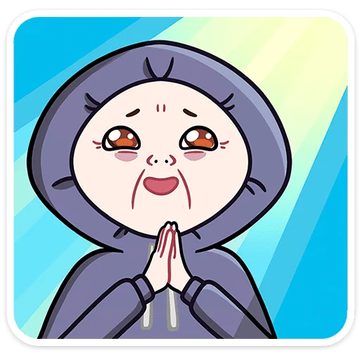🙏 Стикер «Хондратий» для Telegram
