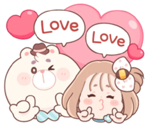 Стикерпак Honey & Bear для Telegram