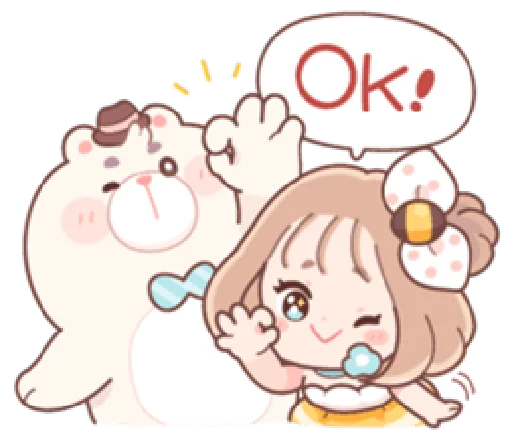 👌 Стикер «Honey & Bear» для Telegram