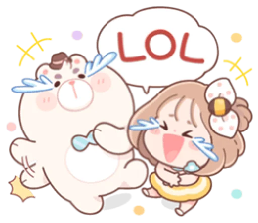 😂 Стикер «Honey & Bear» для Telegram