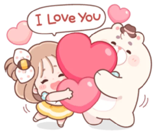 🥰 Стикер «Honey & Bear» для Telegram