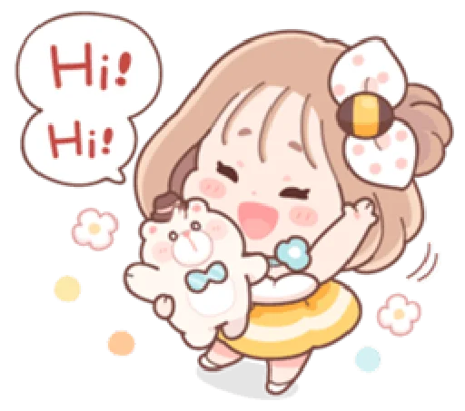 😃 Стикер «Honey & Bear» для Telegram