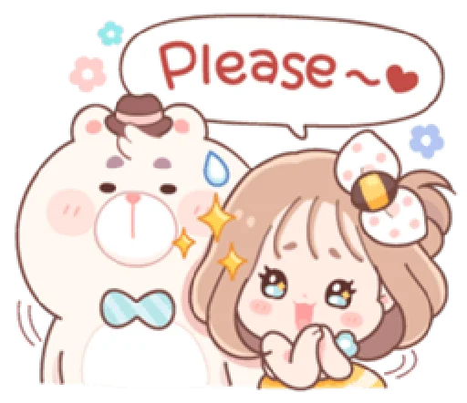 🥺 Стикер «Honey & Bear» для Telegram