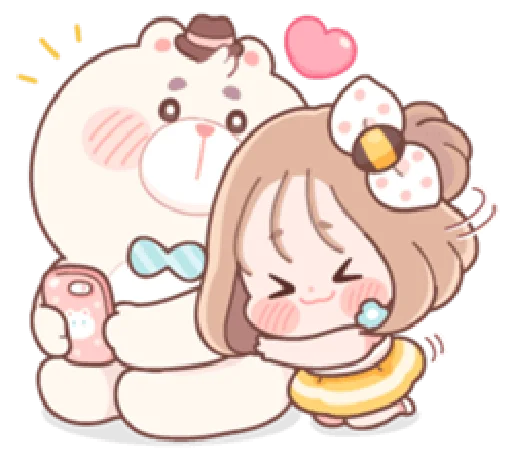 ☺️ Стикер «Honey & Bear» для Telegram