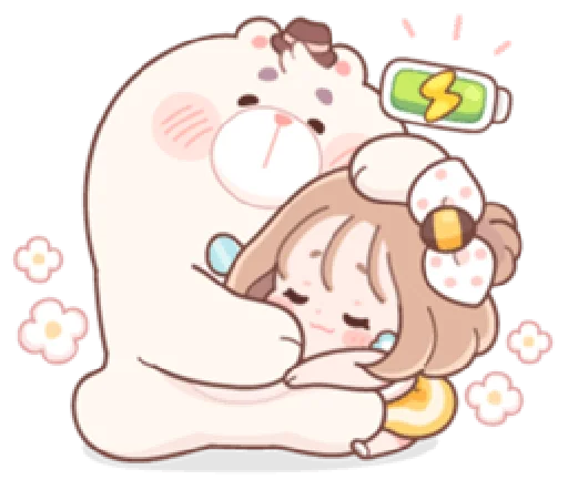 🤗 Стикер «Honey & Bear» для Telegram