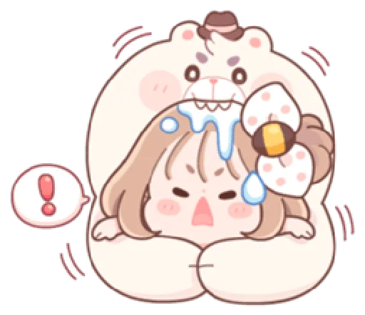😧 Стикер «Honey & Bear» для Telegram