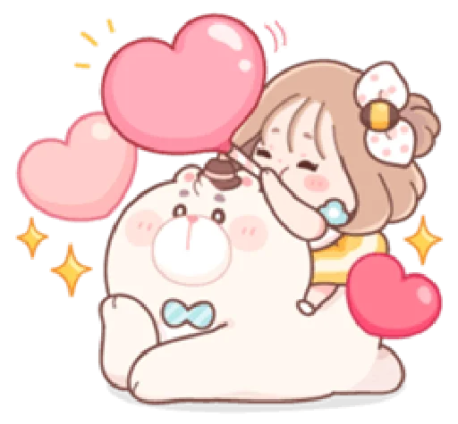 🥰 Стикер «Honey & Bear» для Telegram