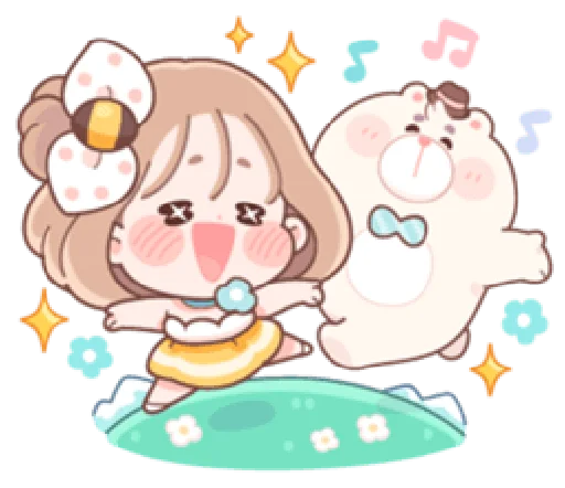 😄 Стикер «Honey & Bear» для Telegram