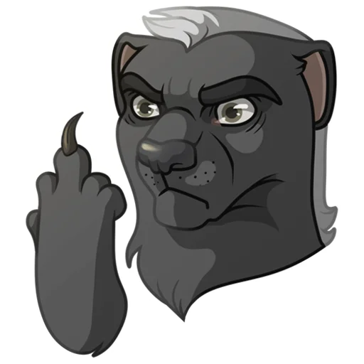 🖕 Стикер «Медоед» для Telegram