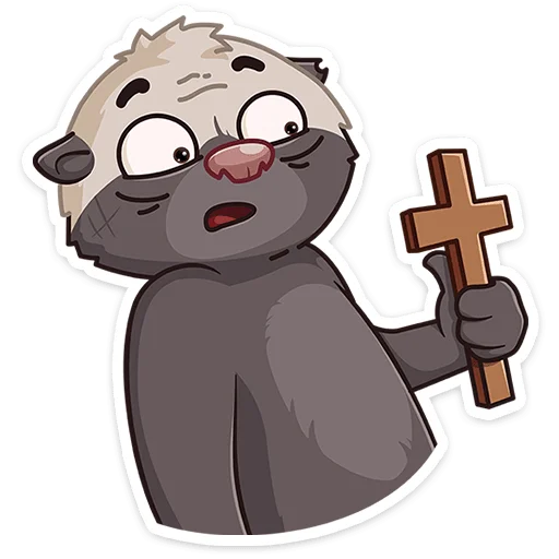 😳 Стикер «Медоед Хоня» для Telegram