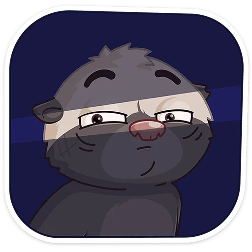 😑 Стикер «Медоед Хоня» для Telegram