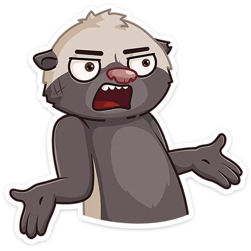 🤷‍♂ Стикер «Медоед Хоня» для Telegram