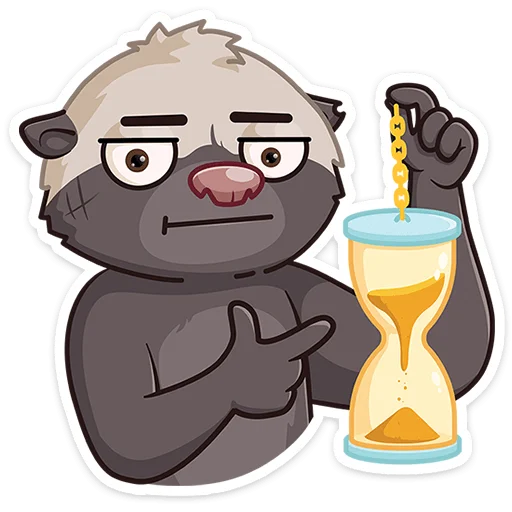 ⏳ Стикер «Медоед Хоня» для Telegram