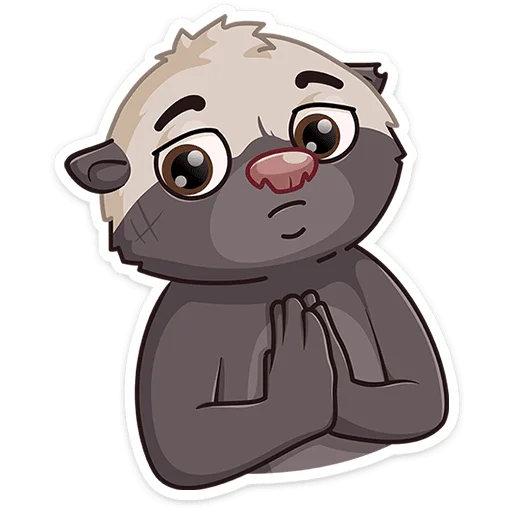 🙏 Стикер «Медоед Хоня» для Telegram