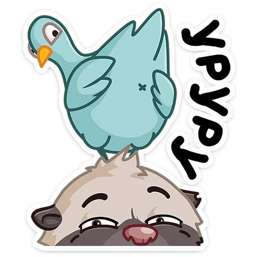 🕊 Стикер «Медоед Хоня» для Telegram