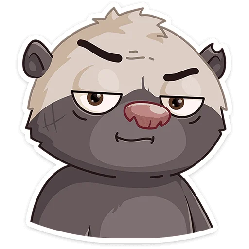 😏 Стикер «Медоед Хоня» для Telegram