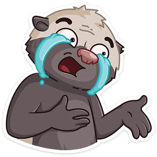 😭 Стикер «Медоед Хоня» для Telegram