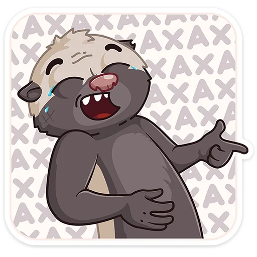 😅 Стикер «Медоед Хоня» для Telegram