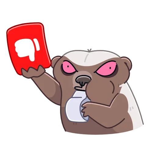 👎 Стикер «Honey Badger» для Telegram