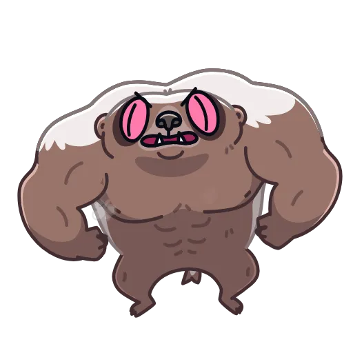 😤 Стикер «Honey Badger» для Telegram