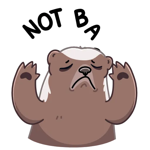 😮 Стикер «Honey Badger» для Telegram